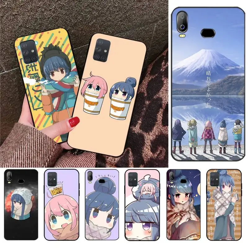 

YJZFDYRM Rin Shima Yuru Camp Anime Soft Phone Cover For Samsung Galaxy A01 A11 A31 A81 A10 A20 A30 A40 A50 A70 A80 A71 A91 A51