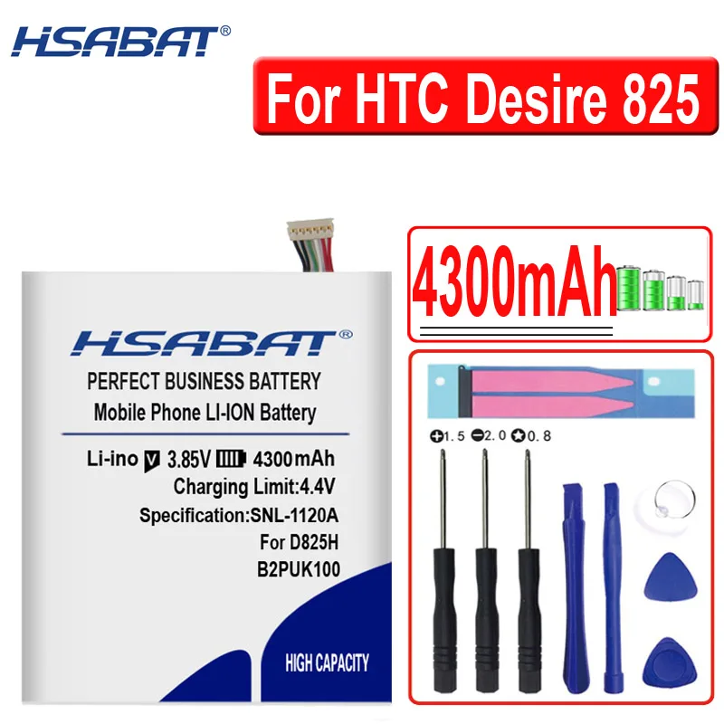 HSABAT B2PUK100 4300 мА/ч, B0PKX100 BOPKX100 Батарея для htc Desire 825 Dual D825H D825U 626 D626W D626T 626 г 626S D262W D262D A32