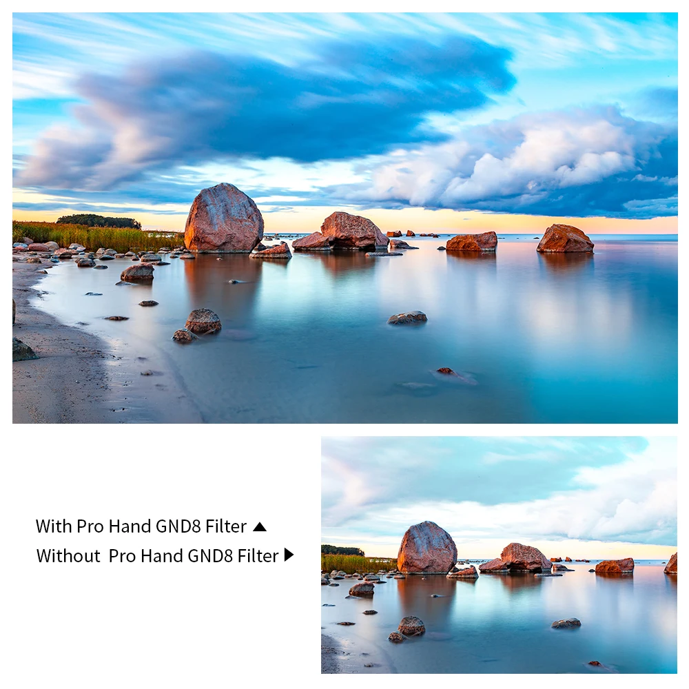 K & F CONCEPT 100*150*2 0 мм Pro Hard GND8 (0 9) квадратный фильтр 100 HD Оптическое стекло