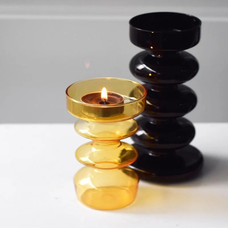 Стеклянные подсвечники домашний декор вазы европейские аксессуары для