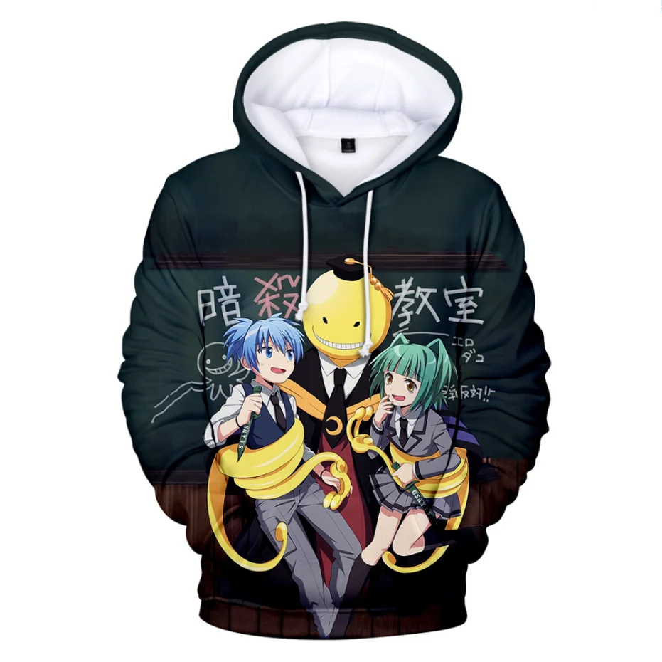 

Anime Assassination Classroom Hoodies Men/Women Hoodie Fashion Sweatshirts Boys/girls Streetwear Tops Korosensei Clothes