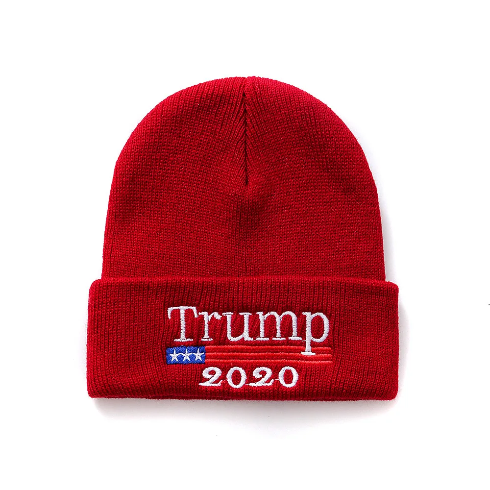 Дональд Трамп 2020 США выборная акция вязаная шапка эластичная пушистая | Отзывы и видеообзор