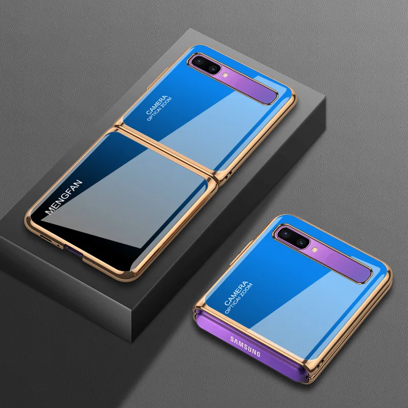 

for Samsung f7000 phone case 5g zflip protective cover f700n personality f7070 glass