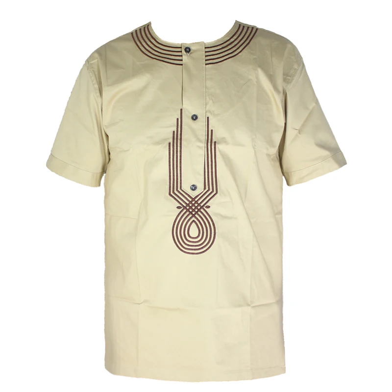 

2020 Embroidery Tops African Shirt for Male Wearing Men Dashiki Bazin Clothes