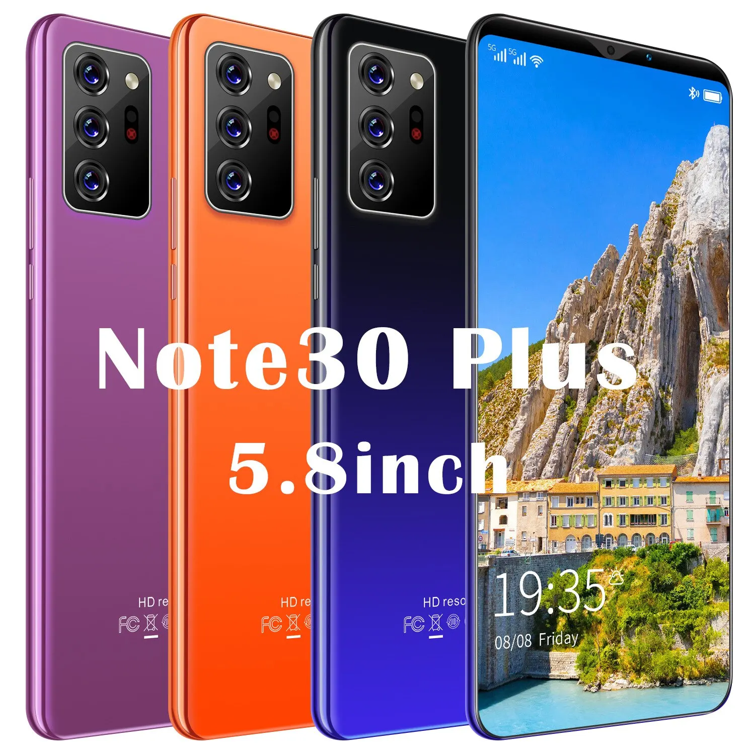 

Note30 Plus 6gb+128gb 4800mah Sim Dual + Micro Sd Global Version Mobile Phone Mtk6889 6.1 Inch Face Fingerprint Id Smartphone