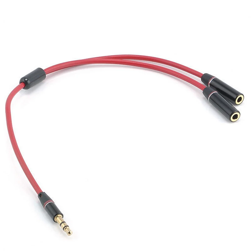 

Headphone Splitter Cable 3.5mm Y Audio Jack Splitter Extension Cable 3.5mm Male To 2 Port 3.5mm Female AUX 3.5 Jack Cable