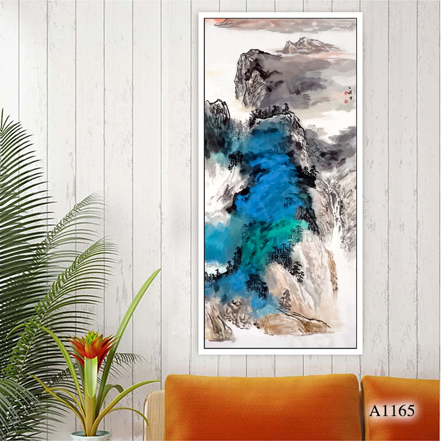 

Living room Oil Painting on Canvas Modern Landscape Painting Art Decor Home Wall Picture Unframed 60x120cm