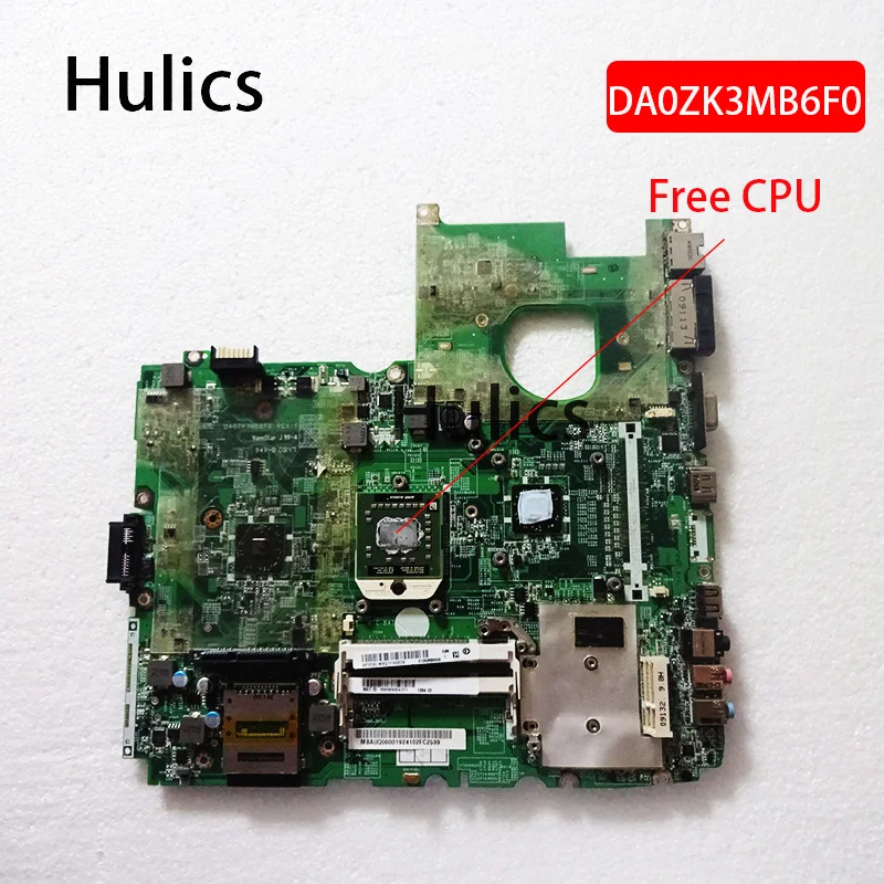 Оригинальная материнская плата Hulics MBAUQ06001 MB.AUQ06.001 DA0ZK3MB6F0 для ноутбука Acer aspire 6530 6530G