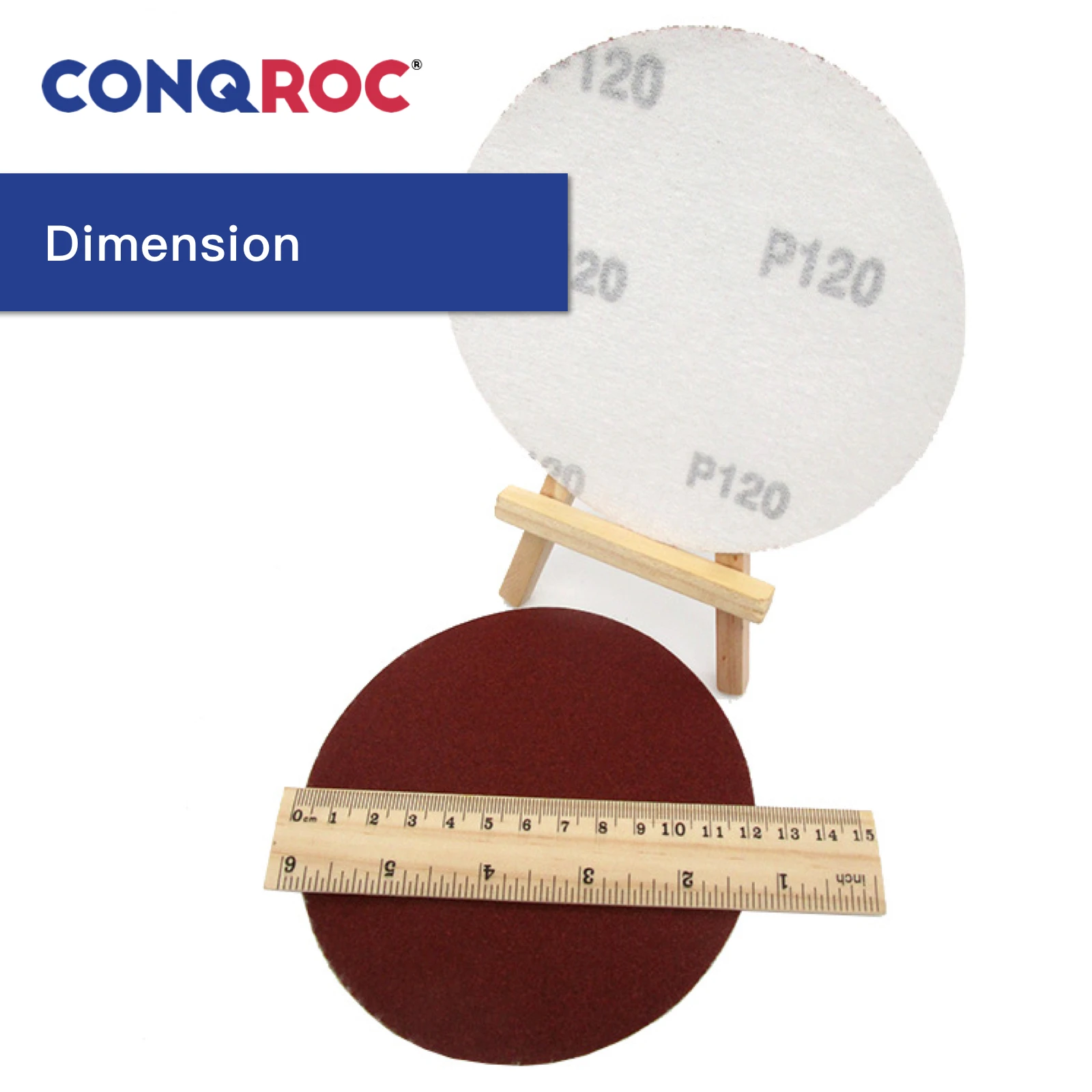 Красные шлифовальные диски из оксида алюминия 5 дюймов 125 мм 25 шт.|Абразивные