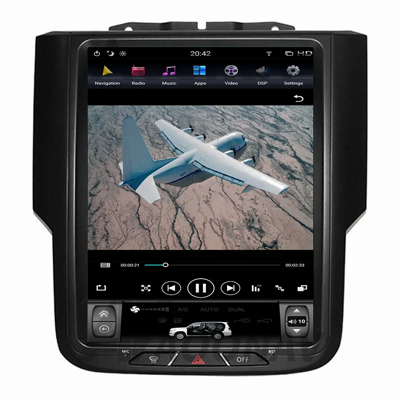 Android автомобильный GPS мультимедийный плеер для-Dodge RAM 1500 2014-2018 большой экран