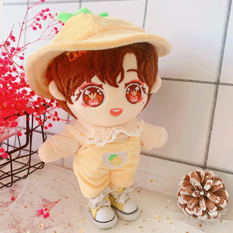 

20cm DIY Baby Doll Plush Doll's Clothes Lovely Toys Dolls Accessories for Korea Kpop EXO Idol Dolls Gift