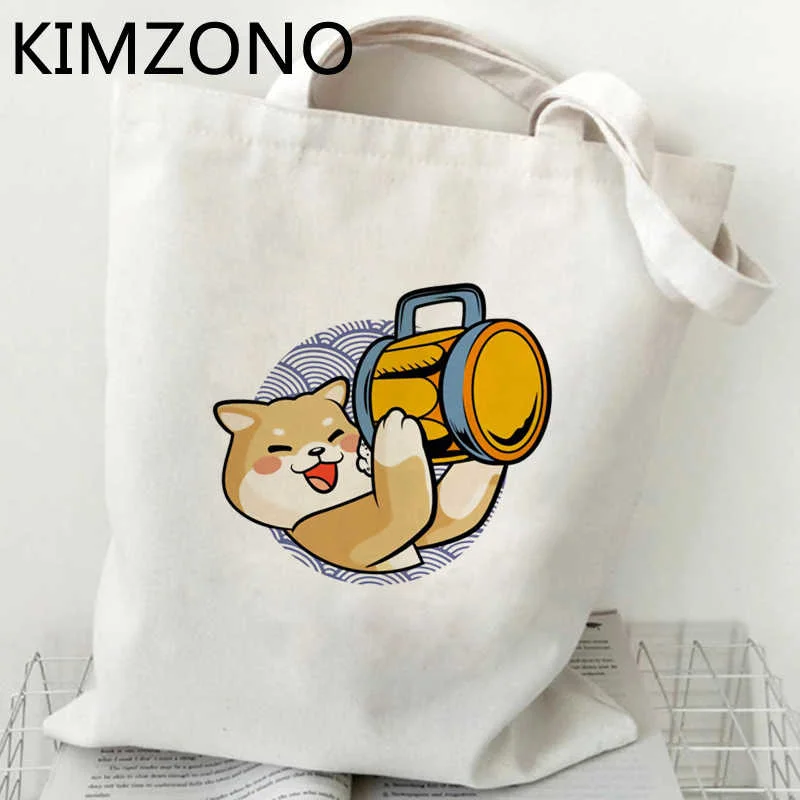 

Shiba Inu shopping bag shopping recycle bag reusable shopper bag jute foldable reciclaje bolsas ecologicas custom