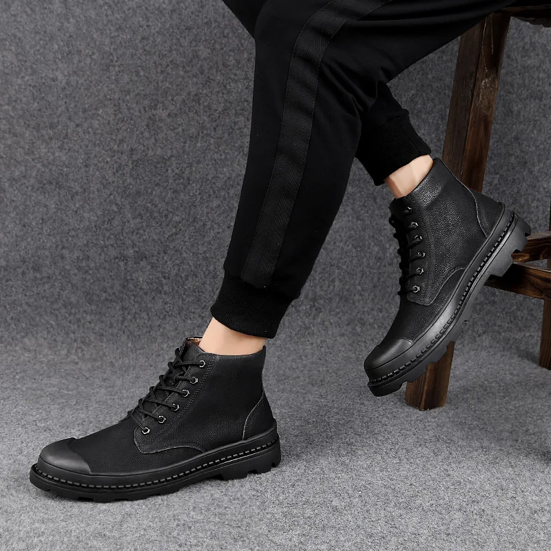 

Winter Warm Shoes boots men 's Casual Outdoor Boots Keep Warm Non-Slip Tooling Snow Boots Fashion Sneakers Men Shoes