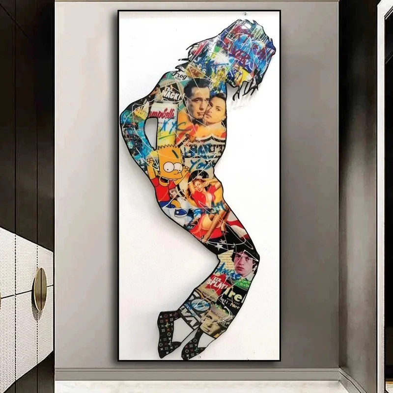

Abstract Dancers Figure Art Graffiti Canvas Painting on The Wall Art Posters Prints Wall Pictures for Living Room Home Cuadros