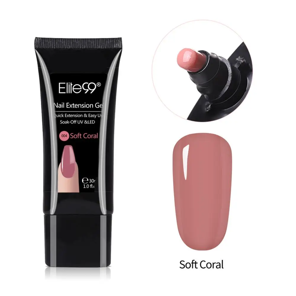 Гель для ногтей Elite99 30 мл прозрачный наращивания пальцев Желейный гель