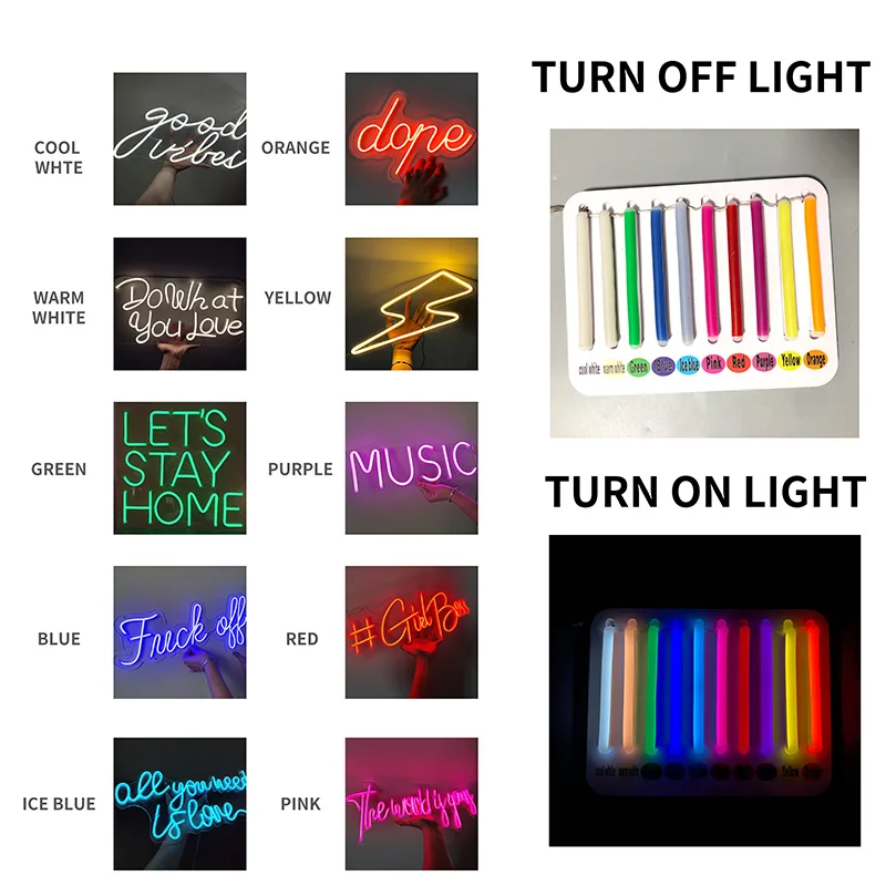 

Custom Neon Sign LED Happy Bithday Logo Name Room-Decor Led-Decorative-Lamps