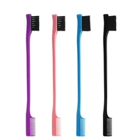 double sided edge control hair comb hair styling hair brush household eyebrow comb makeup tool