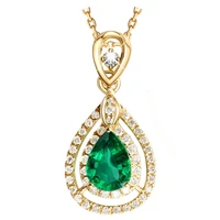 classic emerald amethyst citrine pendant necklaces for women 925 sterling silver necklace anniversary party gifts