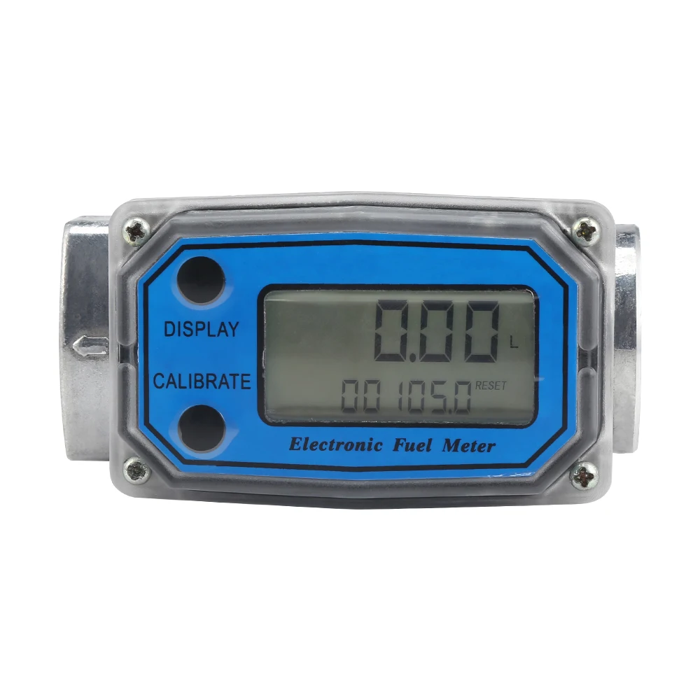 Famirosa lcd Цифровая турбина расходомер 10 120L турбинный дизельное топливо для