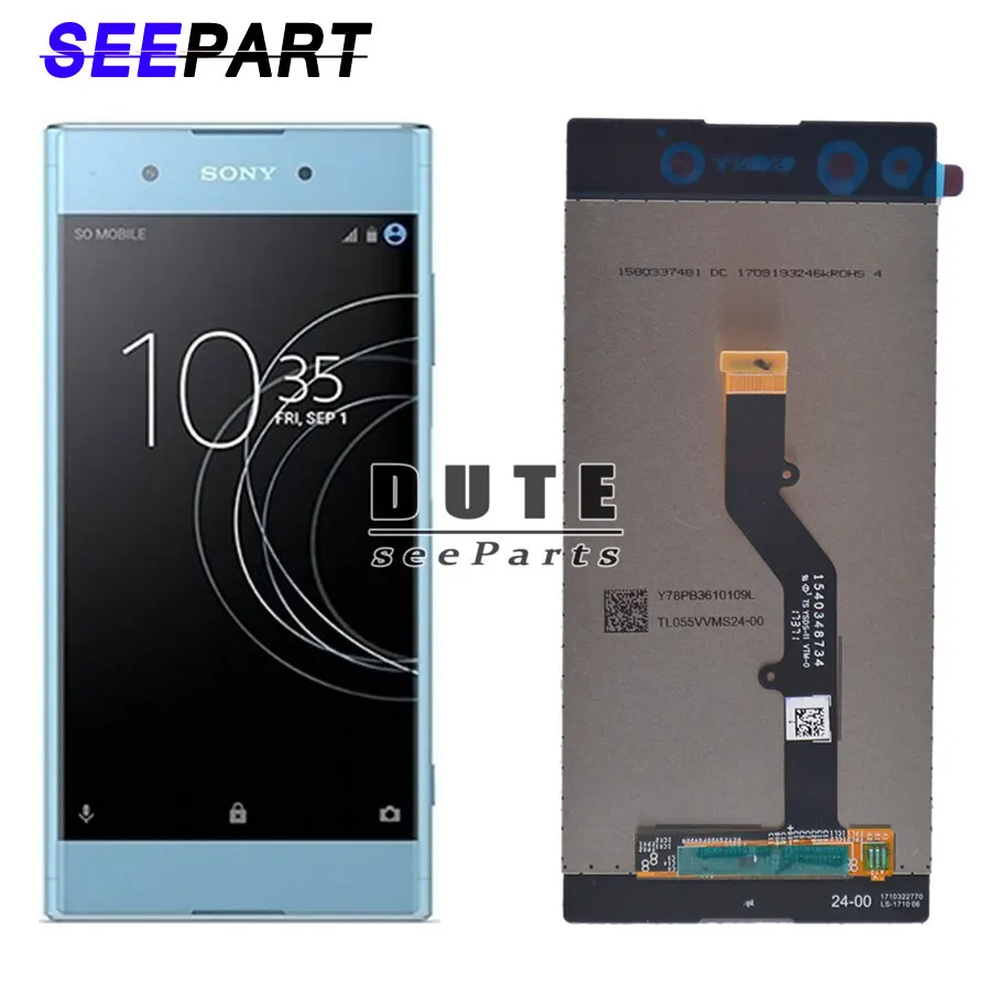 ЖК дисплей для Sony Xperia XA1 Plus G3412 с сенсорным экраном дигитайзер в сборе запасные