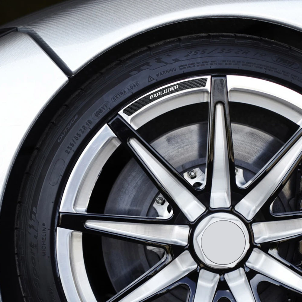 Автомобильные наклейки на обод колеса для Ford Kuga Fusion Fiesta Ranger Explorer Ecosport ST Hub