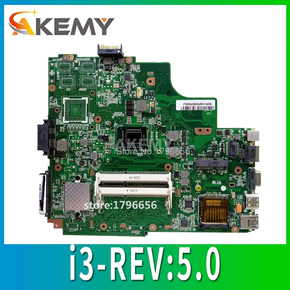 K43E материнская плата i3 REV: 5 0 для ASUS A43S X43S K43S K43SD K43SV ноутбука Материнская Тест 100%