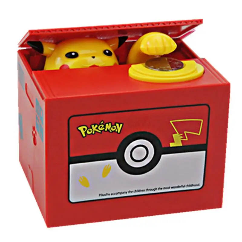 

Pokemon Pikachu Steal Money and Save Money can Lovely Kawaii Greedy Cat Electric Piggy Bank Children's Toy
