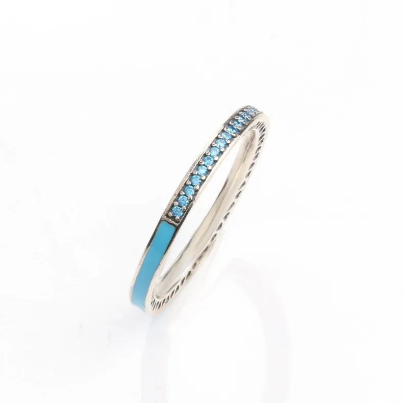 

Original 925 Sterling Silver Pan Ring Color Enamel Round Pan Ring For Women Wedding Party Fashion Jewelry