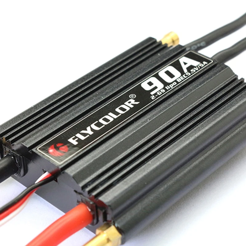 Flycolor 90A бесщеточный ESC для RC лодки 2-6S с 5 V/5A BEC | Игрушки и хобби