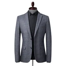Men Blazer Coats Classic Retro Men's Suit Fashion Quality Casual Korean Blazers Coat Male (2)