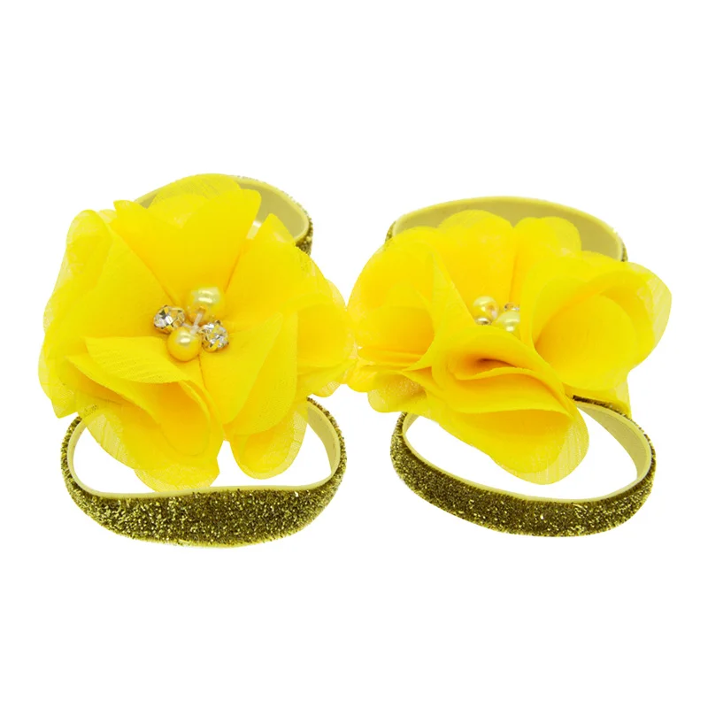 Милые детские туфли для маленьких девочек сандалии эластичная обувь с цветочным