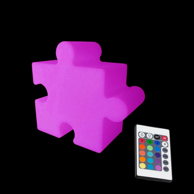 

Sk-LF06E L22.2cm Puzzle LED Table Lamps Colour Change LED Night Light Bedside Lamp for Kids w/t Remote Control Free Shipping 1pc