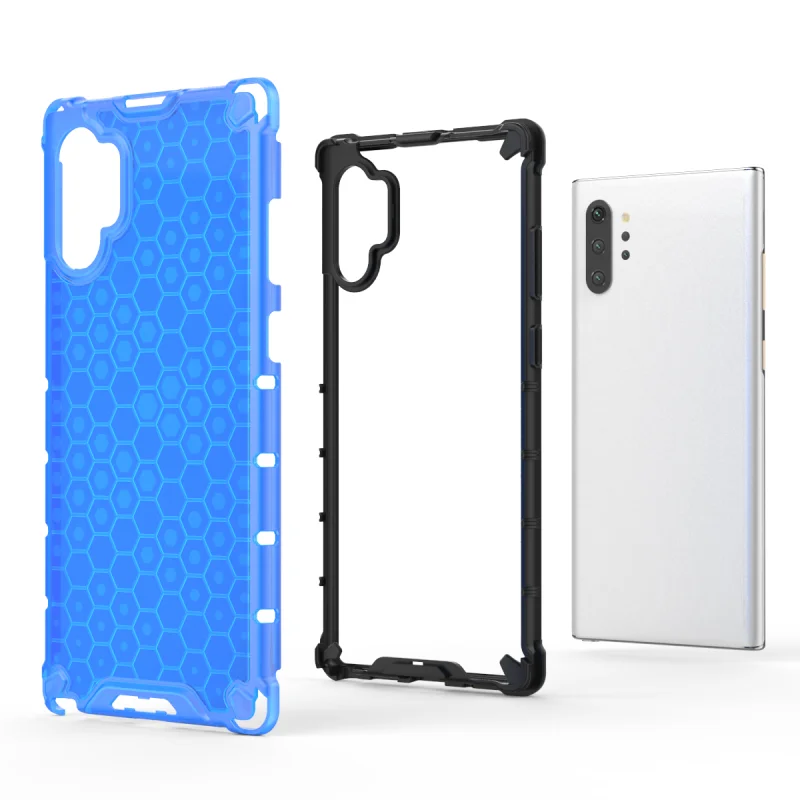 

Honeycomb Phone Case For Samsung Galaxy Note 10 S10E S10 Plus Lite F41 A11 A31 A12 A02 A20 A40S A7 2018 2020 Protector PC Cover