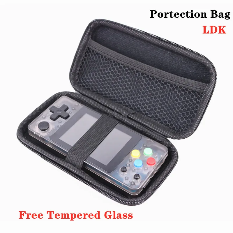 Защитная сумка HEYNOW для RG350 Ретро игровой консоли RG300 RS97 Plus KIII LDK PocketGo игровой плеер, бесплатное закаленное стекло для RS97