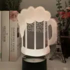 Светодиодный ночсветильник с сенсорным датчиком, меняющий цвет светильник для бара, вывеска для декора, крутой подарок для друзей, пивная кружка, 3D лампа с Usb