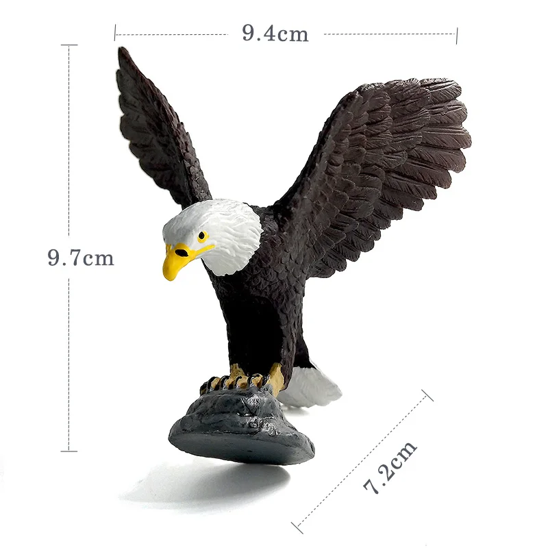 Brown Sea Eagle Имитация индейки птица курица ферма ПВХ Модель Животного Фигурка домашний декор миниатюрное украшение для сада в виде Феи современные аксессуары - Цвет: Brown Sea Eagle