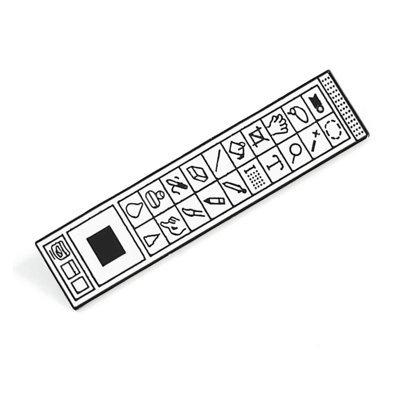 Эмалированная брошь для мужчин и женщин в классическом стиле на панели