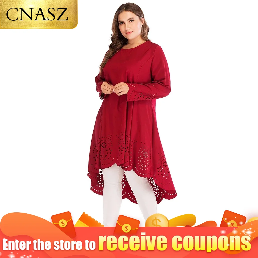 Мусульманские Длинные Топы арабский 6xl размера плюс блузка хиджаб платье Абая