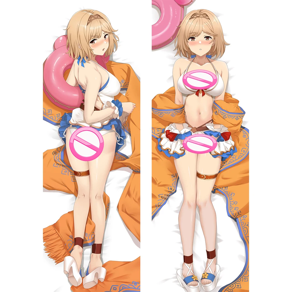 

Granblue Fantasy Anime Pillow Dakimakura Pillow Cover Djeeta Cartoon Character Hugging Body 59''long Pillowcase Pillow Cover