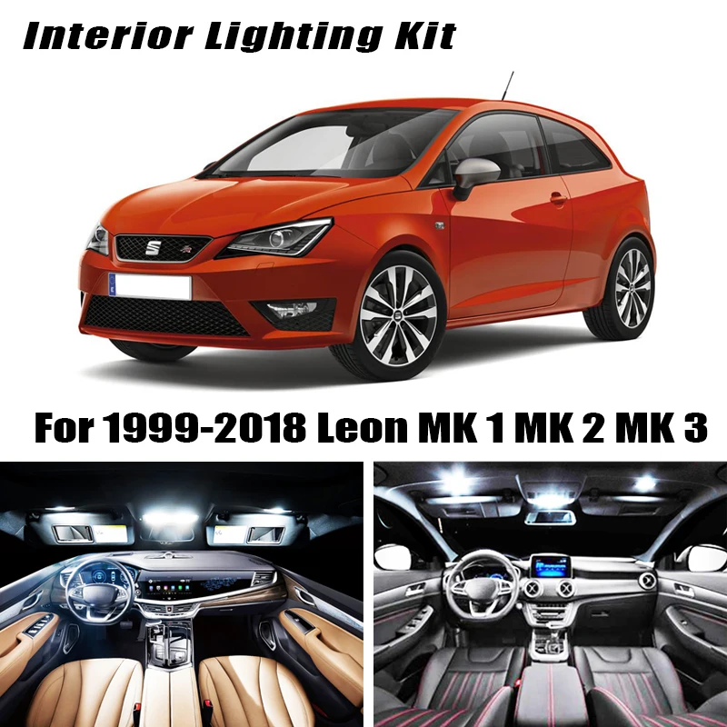 Чисто белая светодиодная лампа Canbus для внутреннего освещения купольный комплект