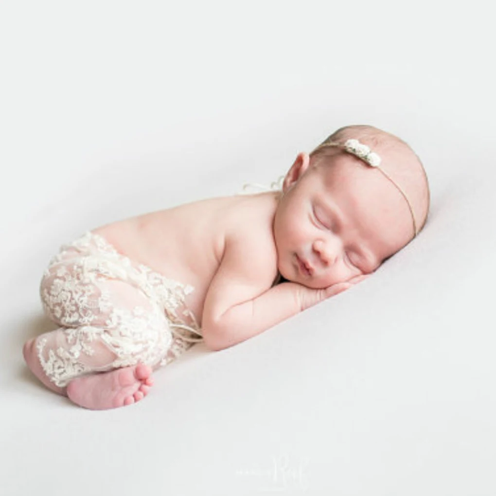 

Newborn Lace Romper Baby Photography Prop Solid Color Infant Princess Costumes Baby Shower Gift Jumpsuit Photography Accessories