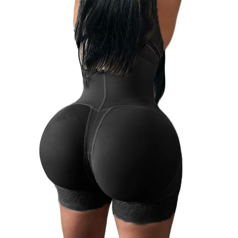 High Waist Black Lace Women Butt Lifter Hip Enhancer Postpartum BBL Skims Tummy Control Booty Lift Shapwear Underwear Fajas