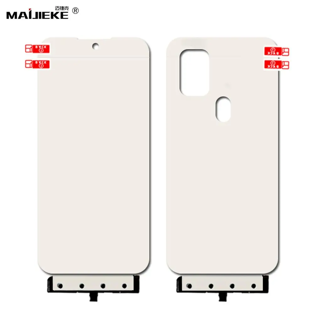 

2PCS 25D Soft Full Cover Hydrogel Film For Samsung Galaxy A30s M21 M10 M40 Front+Back TPU Protective Film With Fix Tools