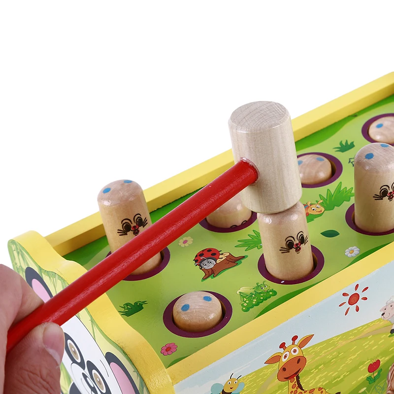 

Creative Animal Themed Wooden Hamster Large Children Playing Table Playing Piano Musical Toy Puzzle children's Toys