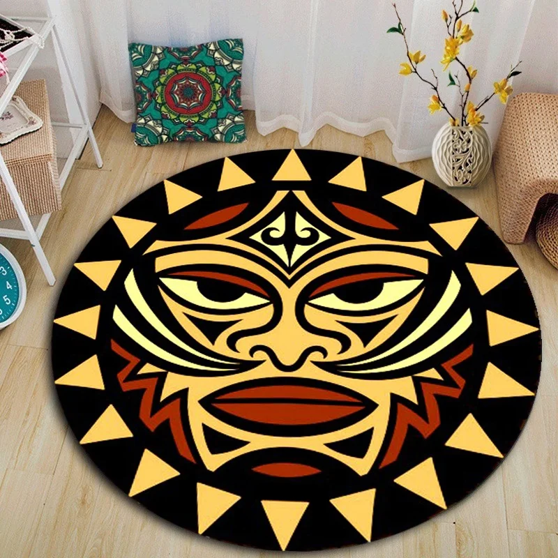 

Музыкальные напольные коврики с символами маори, мягкие напольные коврики для спальни, гостиной, напольный коврик, Нескользящие коврики, де...
