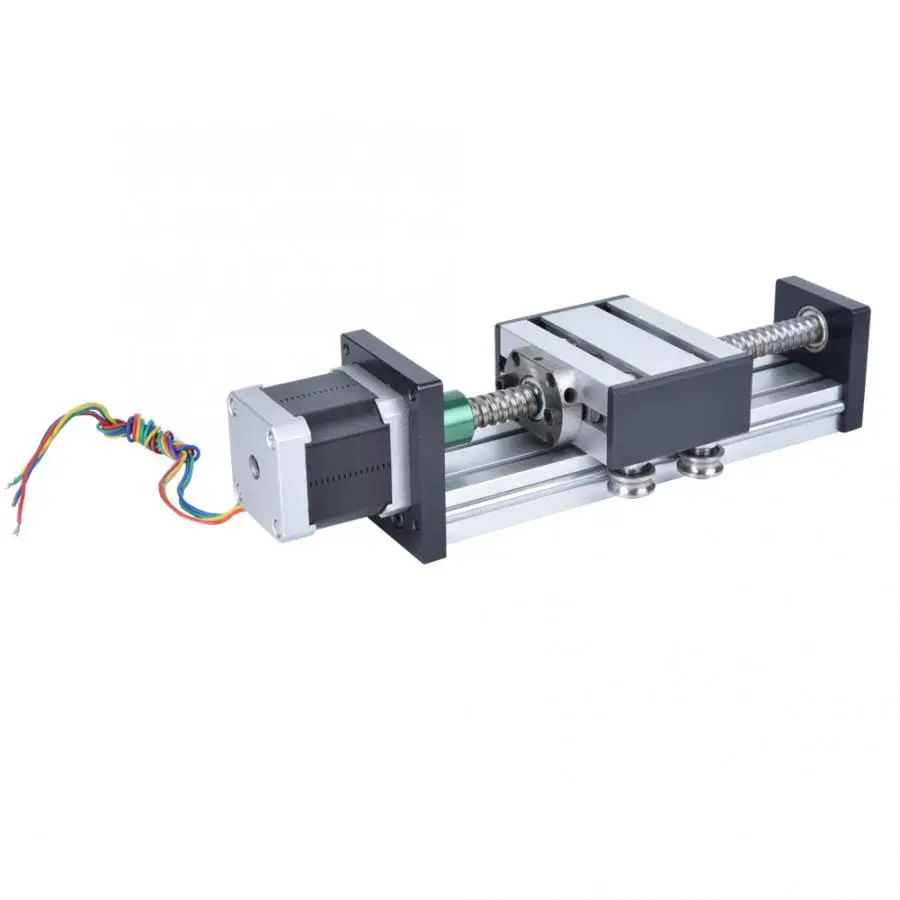 1PC 300mm Ball Lead Screw Slide Linear Guide Single Shaft Stage Stroke with 57 Motor linear ball bearing | Обустройство дома