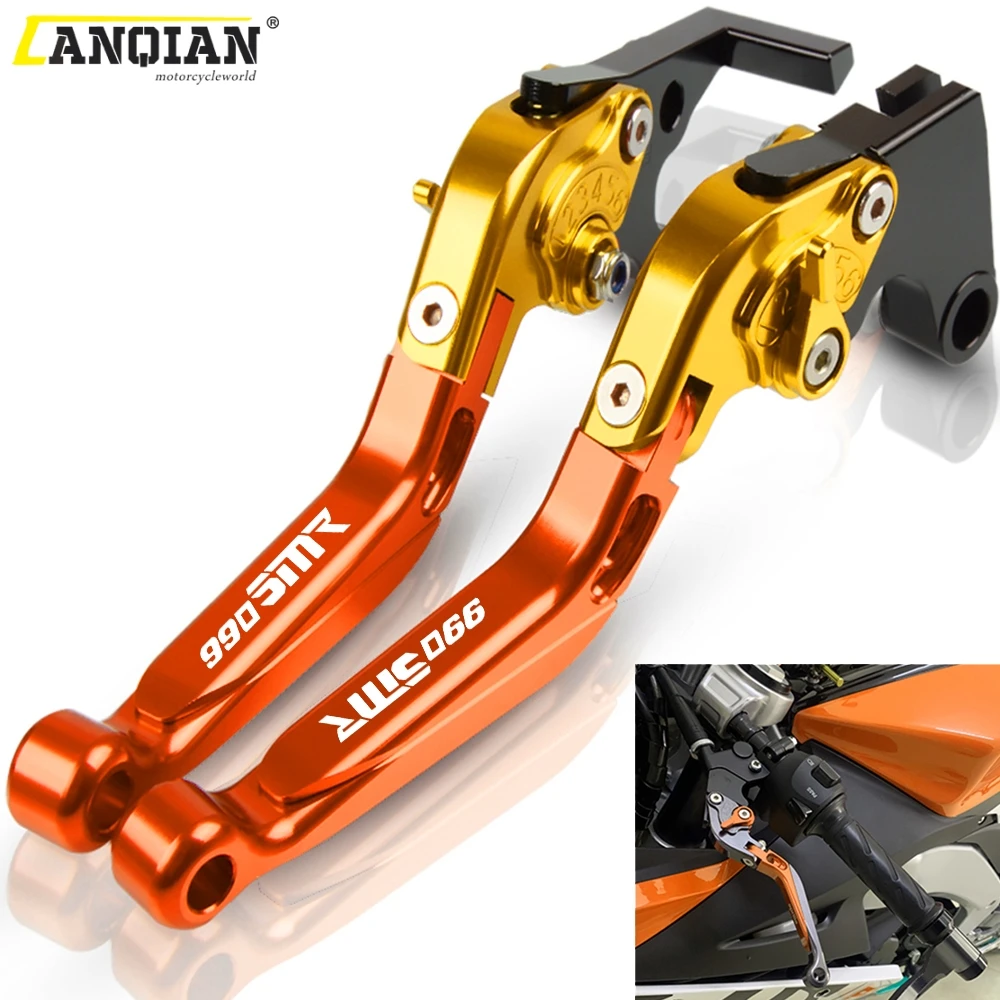

For 990SMR 2009 2010 2011 2012 2013 Motorcycle CNC Adjustable Extendable Foldable Brake Clutch Levers Handbrake 990 SMR