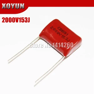 Полипропиленовый пленочный Конденсатор CBB 2000V153J, 2000V15NF, 2000v0, 015uf, шаг 20 мм, 153J, 2000 в, 10 шт.