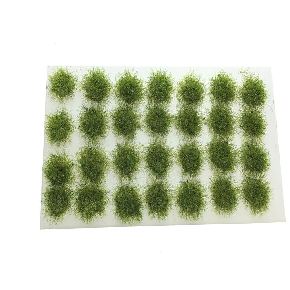 28 шт./лот архитектура 5 мм флок Смешанная зеленая трава для конструкции поезда |
