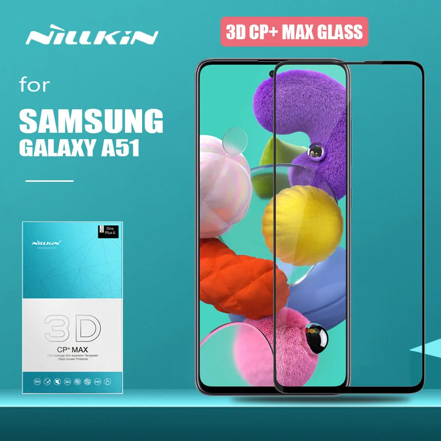 Закаленное стекло Nillkin CP + Max для Samsung Galaxy A51 защитное 3d с полным покрытием защитная